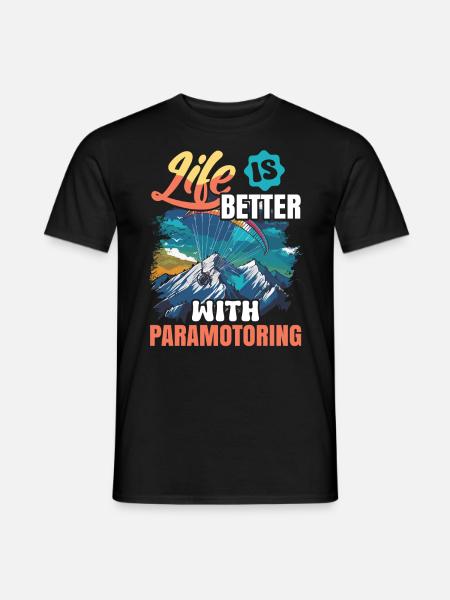Paramoteur paramoteur - T-shirt homme - noir