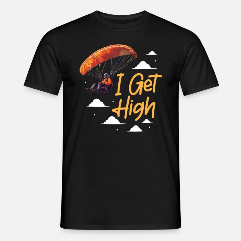 Flugschirm motorschirm paramotoring - Männer T-Shirt - Schwarz