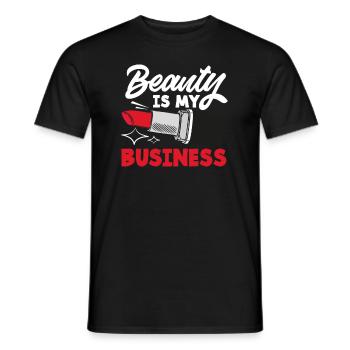 Skin Care Beautician Cosmetics - Men's T-Shirt - black - Front - AI Model Male 178 light (178cm)