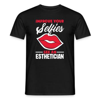 Hautpflege Kosmetikerin Kosmetik - Männer T-Shirt - Schwarz - Vorne - AI Model Male 178 light (178cm)