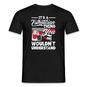 Hautpflege Kosmetikerin Kosmetik - Männer T-Shirt - Schwarz - Vorne - AI Model Male 178 light (178cm)