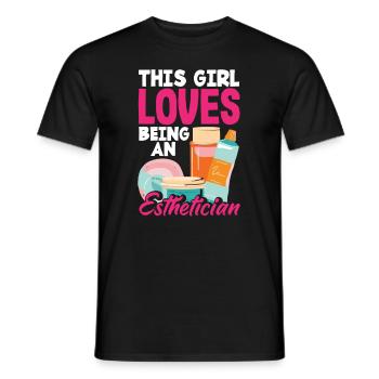 Hautpflege Kosmetikerin Kosmetik - Männer T-Shirt - Schwarz - Vorne - AI Model Male 178 light (178cm)