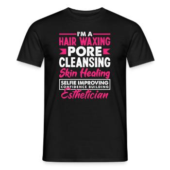 Hautpflege Kosmetikerin Kosmetik - Männer T-Shirt - Schwarz - Vorne - AI Model Male 178 light (178cm)