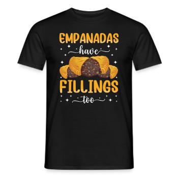 Mexican Venezuelan Empanada - Men's T-Shirt - black - Front - AI Model Male 178 light (178cm)