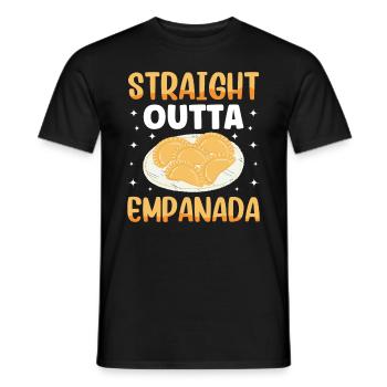 Mexican Venezuelan Empanada - Men's T-Shirt - black - Front - AI Model Male 178 light (178cm)
