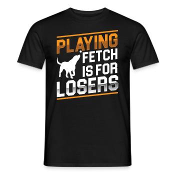 Flyball Canine Sport Agility Parcour Dog - Männer T-Shirt - Schwarz - Vorne - AI Model Male 178 light (178cm)