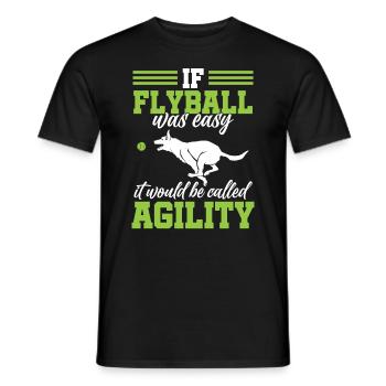 Flyball Canine Sport Agility Parcour Dog - Männer T-Shirt - Schwarz - Vorne - AI Model Male 178 light (178cm)