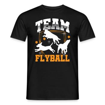 Flyball Canine Sport Agility Parcour Dog - Männer T-Shirt - Schwarz - Vorne - AI Model Male 178 light (178cm)