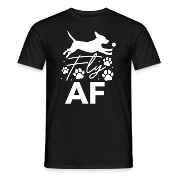 Flyball Canine Sport Agility Parcour Dog - Männer T-Shirt - Schwarz - Vorne - AI Model Male 178 light (178cm)