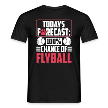 Flyball Canine Sport Agility Parcour Dog - Männer T-Shirt - Schwarz - Vorne - AI Model Male 178 light (178cm)