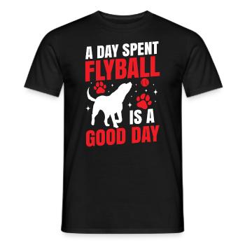 Flyball Canine Sport Agility Parcour Dog - Männer T-Shirt - Schwarz - Vorne - AI Model Male 178 light (178cm)