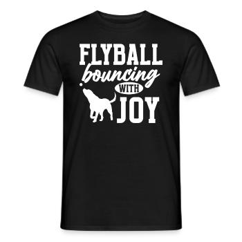 Flyball Canine Sport Agility Parcour Dog - Männer T-Shirt - Schwarz - Vorne - AI Model Male 178 light (178cm)