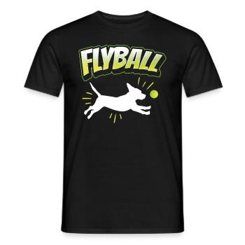 Flyball Canine Sport Agility Parcour Dog - Männer T-Shirt - Schwarz - Vorne - AI Model Male 178 light (178cm)
