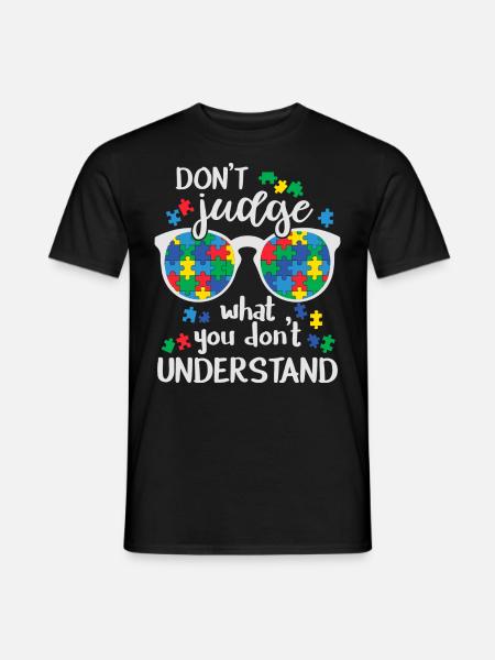 Autismus - Männer T-Shirt - Schwarz