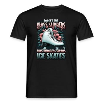 Patinage sur glace Patinage sur glace Patinage artistique - T-shirt homme - noir - Devant - AI Model Male 178 light (178cm)