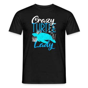 Tortue Tortue Mer Cadeau - T-shirt homme - noir - Devant - AI Model Male 178 light (178cm)