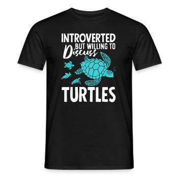 Tortue Tortue Mer Cadeau - T-shirt homme - noir - Devant - AI Model Male 178 light (178cm)