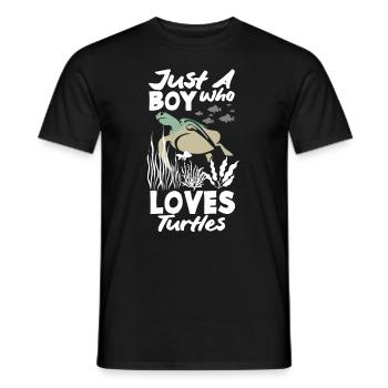 Tortue Tortue Mer Cadeau - T-shirt homme - noir - Devant - AI Model Male 178 light (178cm)