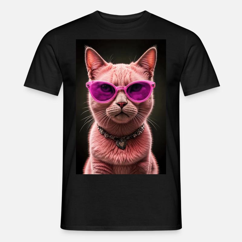 Diva der Katzenwelt - Männer T-Shirt - Schwarz