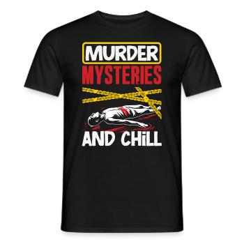 Murder Mystery Dinner, Murder Mystery Dinner - Men's T-Shirt - black - Front - AI Model Male 178 light (178cm)