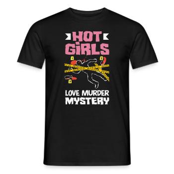Murder Mystery Dinner, Murder Mystery Dinner - Men's T-Shirt - black - Front - AI Model Male 178 light (178cm)