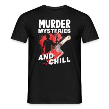 Murder Mystery Dinner, Murder Mystery Dinner - Men's T-Shirt - black - Front - AI Model Male 178 light (178cm)