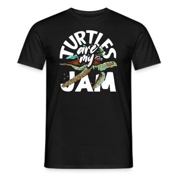Tortue Tortue Mer Cadeau - T-shirt homme - noir - Devant - AI Model Male 178 light (178cm)