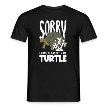 Tortue Tortue Mer Cadeau - T-shirt homme - noir - Devant - AI Model Male 178 light (178cm)