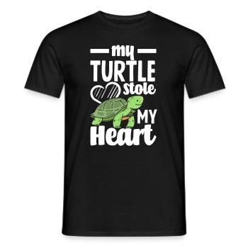 Tortue Tortue Mer Cadeau - T-shirt homme - noir - Devant - AI Model Male 178 light (178cm)