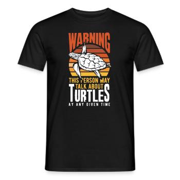 Tortue Tortue Mer Cadeau - T-shirt homme - noir - Devant - AI Model Male 178 light (178cm)