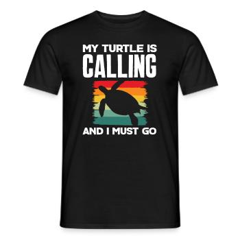 Schildkröte Meeresschildkröte Geschenk - Männer T-Shirt - Schwarz - Vorne - AI Model Male 178 light (178cm)