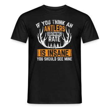 Scale Hunting Scale Hunter Hunting - Men's T-Shirt - black - Front - AI Model Male 178 light (178cm)