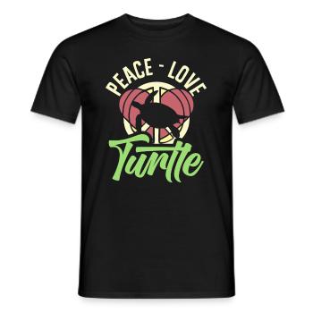 Tortue Tortue Mer Cadeau - T-shirt homme - noir - Devant - AI Model Male 178 light (178cm)