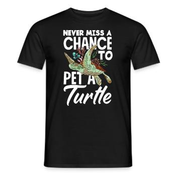 Tortue Tortue Mer Cadeau - T-shirt homme - noir - Devant - AI Model Male 178 light (178cm)