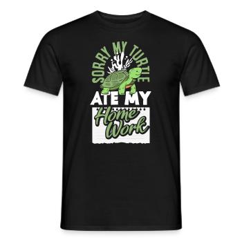 Tortue Tortue Mer Cadeau - T-shirt homme - noir - Devant - AI Model Male 178 light (178cm)