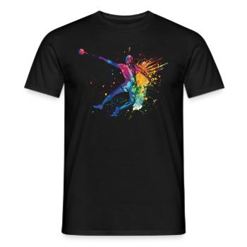 Athlétisme Jeux d’athlétisme - T-shirt homme - noir - Devant - AI Model Male 178 light (178cm)