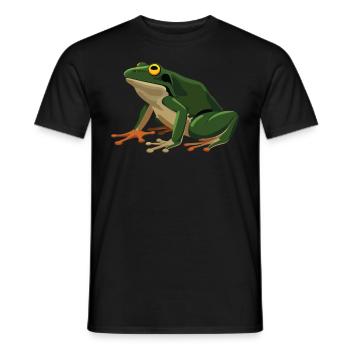 Frogs Catch Frog Hunter Frog Catcher - Men's T-Shirt - black - Front - AI Model Male 178 light (178cm)