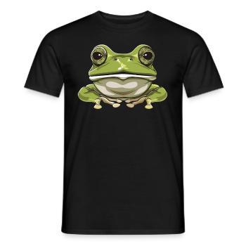 Frogs Catch Frog Hunter Frog Catcher - Men's T-Shirt - black - Front - AI Model Male 178 light (178cm)