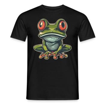 Frogs Catch Frog Hunter Frog Catcher - Men's T-Shirt - black - Front - AI Model Male 178 light (178cm)