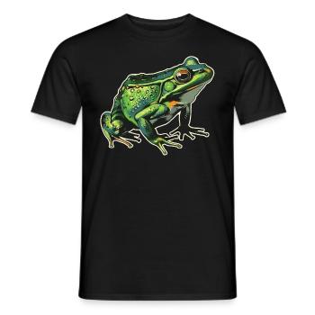 Frogs Catch Frog Hunter Frog Catcher - Men's T-Shirt - black - Front - AI Model Male 178 light (178cm)