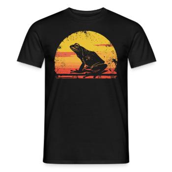 Frogs Catch Frog Hunter Frog Catcher - Men's T-Shirt - black - Front - AI Model Male 178 light (178cm)