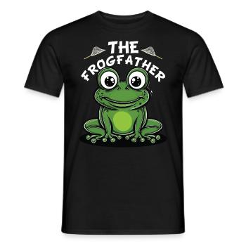 Frogs Catch Frog Hunter Frog Catcher - Men's T-Shirt - black - Front - AI Model Male 178 light (178cm)