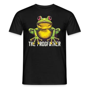 Frogs Catch Frog Hunter Frog Catcher - Men's T-Shirt - black - Front - AI Model Male 178 light (178cm)