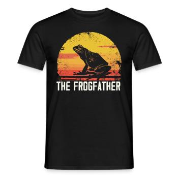 Frogs Catch Frog Hunter Frog Catcher - Men's T-Shirt - black - Front - AI Model Male 178 light (178cm)