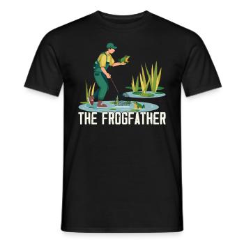 Frogs Catch Frog Hunter Frog Catcher - Men's T-Shirt - black - Front - AI Model Male 178 light (178cm)