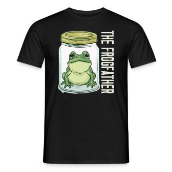 Frogs Catch Frog Hunter Frog Catcher - Men's T-Shirt - black - Front - AI Model Male 178 light (178cm)