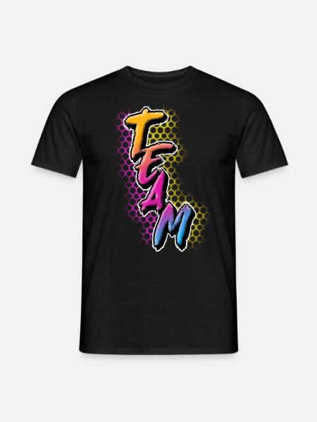 Team - Männer T-Shirt - Schwarz