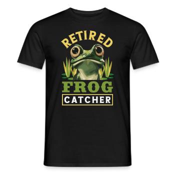Grenouille amphibie chasseur passionné grenouille - T-shirt homme - noir - Devant - AI Model Male 178 light (178cm)