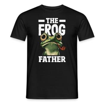 Grenouille amphibie chasseur passionné grenouille - T-shirt homme - noir - Devant - AI Model Male 178 light (178cm)