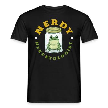 Grenouille amphibie chasseur passionné grenouille - T-shirt homme - noir - Devant - AI Model Male 178 light (178cm)